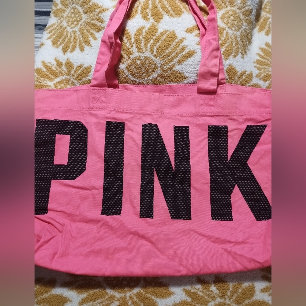 PINK Victoria's Secret Bright Pink Tote